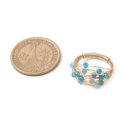 Bagues en apatite naturelle&nbsp;RJEW-TA00221-01