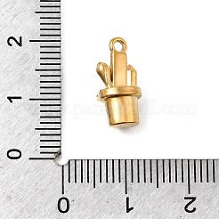 304 Edelstahl Anhänger Strass Fassungen&nbsp;STAS-B167-05G