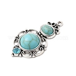 Pendentifs en alliage et acrylique de style tibétain&nbsp;FIND-B058-05AS