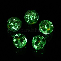 Perles de lampwork de sable doré faites à la main lumineuses&nbsp;LAMP-N035-04C