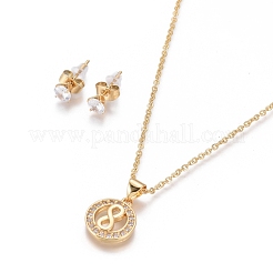 Set di gioielli in acciaio inossidabile 304&nbsp;SJEW-F214-09