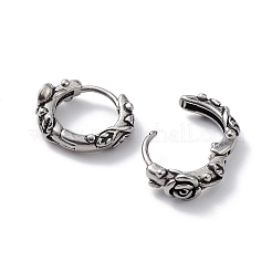 Orecchini a cerchio in acciaio inossidabile 304 anti-ossidazione per donna&nbsp;EJEW-F312-01AS