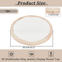 92-Schlitz-Holzring-Schmuckständer&nbsp;EDIS-WH0030-20A