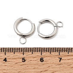 Componenti per orecchini a cerchio in acciaio inossidabile&nbsp;STAS-J400-36A-P