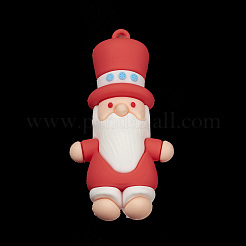 Gros pendentifs de style noël en plastique pvc&nbsp;PVC-O001-02B