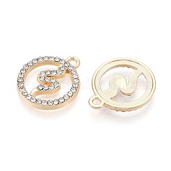 Pendentifs en strass en alliage de placage de rack&nbsp;PALLOY-T091-21M-G