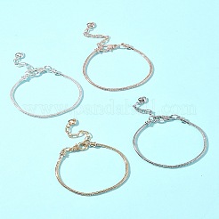4 Stück 4 Farben Messing Armbandherstellung im europäischen Stil&nbsp;MAK-FS0001-04