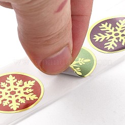Pegatinas redondas planas con temática navideña&nbsp;X-DIY-B045-14