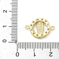 Messing-Pavé-Anhänger mit klaren Zirkonia-Steinen&nbsp;KK-A282-07A-G