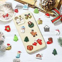 48 stücke 24 arten weihnachtsthema opake harz cabochons&nbsp;RESI-CJ0004-82