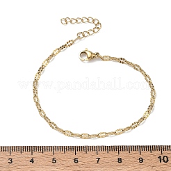 Bracciali da donna con catene a maglie in acciaio inossidabile 304&nbsp;BJEW-D466-08C-G