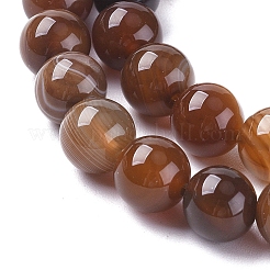 Chapelets de perles en agate à rayures naturelles/agates à bandes&nbsp;X-G-G582-6mm-55