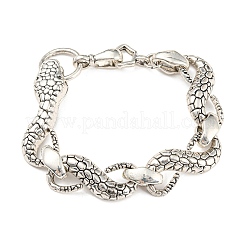 Braccialetti a catena a maglie di serpente in lega stile bohémien per donna&nbsp;BJEW-H327-01AS