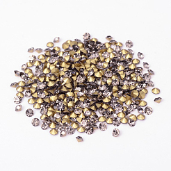 Zurück plattiert Klasse A Diamant Glas wies Strass&nbsp;LS-RGLA-SS12-003
