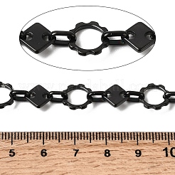 Fiore in acciaio inossidabile 304 con catene a maglie romboidali&nbsp;CHS-Z007-14B