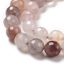 Hilos de cuentas de cuarzo violeta fresa natural&nbsp;G-E571-02B