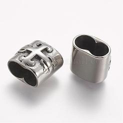 Charms scorrevoli in acciaio inossidabile 304&nbsp;STAS-A032-139AS