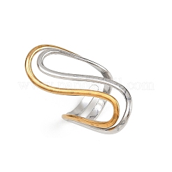 Anelli polsini in acciaio inossidabile 304&nbsp;RJEW-D331-01A-PG
