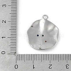 Messing Mikro ebnen Zirkonia Anhänger&nbsp;KK-Z075-14P