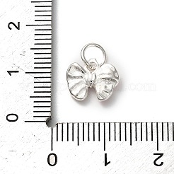 925 charm de plata de ley con esmalte rosa perla&nbsp;STER-C014-01A-S