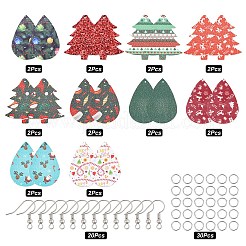 DIY-Sets zum Basteln von Ohrringen mit Weihnachtsmotiven&nbsp;DIY-SC0014-35P