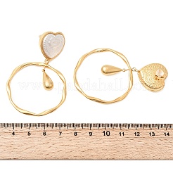 Boucles d'oreilles pendantes en acier inoxydable 304&nbsp;EJEW-A158-08A-G