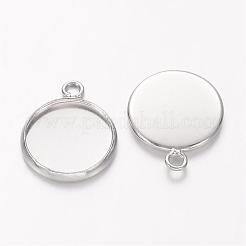 Pendentif de support de cabochon en laiton&nbsp;X-KK-B534-D-P-NF