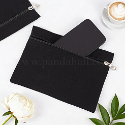Pochettes cadeaux en tissu à fermeture éclair pour bijoux&nbsp;ABAG-WH0040-53F