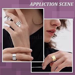 Kit para hacer anillos de puño con dije de estrella&nbsp;DIY-UN0003-68