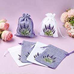 10 Stück 2-farbige Jutebeutel mit Kordelzug als Geschenk&nbsp;FB-FSF73B-01A