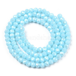Chapelets de perles en verre électroplaqué&nbsp;LS-EGLA-A034-P3mm-A04