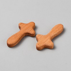 Ornements de croix en bois&nbsp;AJEW-WH0015-180
