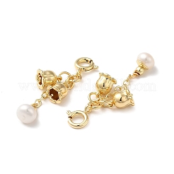 Décorations de pendentifs en perles naturelles&nbsp;PEAR-M012-05G