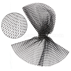 2 Stück 2 Farben Polyester Strass Mesh Kopfbedeckung Kappe für Damen&nbsp;AJEW-CY0001-64