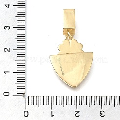 Messing Mikro ebnen Zirkonia Anhänger&nbsp;KK-S049-06G-B