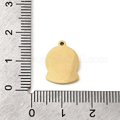 304 Edelstahl-Emaille-Anhänger&nbsp;STAS-I335-10G