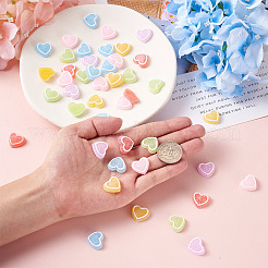 60 Stück 6 Farben Harz Cabochons Zubehör&nbsp;RESI-YS0001-03
