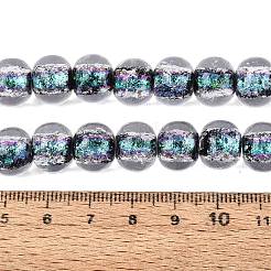 Perles à la main en verre de feuille brins&nbsp;FOIL-Q002-01A-02