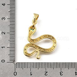 Pendentifs avec zircon cubiques à micro-pavés en laiton&nbsp;KK-Q066-08C-G