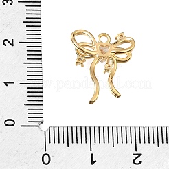 Pendentifs cubiques transparents en laiton micro-pavé&nbsp;CU-CBA1682-06D-G