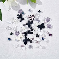 150 Stück zufällige rosafarbene Acrylperlen tragen pastellfarbene Abstandsperlen Schmetterling lose Perlen für die Herstellung von Schmuck&nbsp;JX543D
