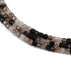 Naturale perle di quarzo fumé fili&nbsp;G-RM2025-C43-B