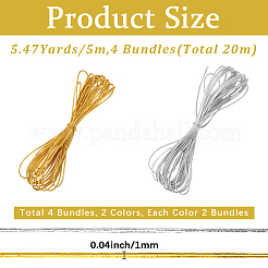 20 m 2 Farben runde elastische Nylonschnur&nbsp;OCOR-CN0001-02