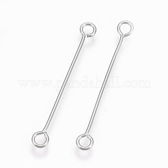 Épingles à œil double face en acier inoxydable 304 résistant au ternissement&nbsp;STAS-O101-66P