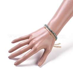 Ensembles de bracelets en perles et bracelets en chaîne&nbsp;BJEW-JB05009-04