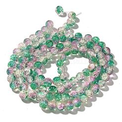 Chapelets de perles en verre craquelé&nbsp;CCG-C002-8mm-07