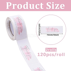 2 Rolle selbstklebende Geschenkanhänger aus Papier von Youstickers&nbsp;DIY-DJ0001-96D