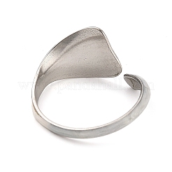 Bague ouverte en acier inoxydable 304 pour femme&nbsp;RJEW-F160-05P