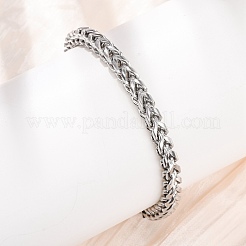 Bracelets en acier inoxydable 304 à maillons cubains pour femmes et hommes&nbsp;BJEW-F527-07P