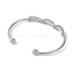 Infinity 304 Edelstahl-Armreife für Damen&nbsp;BJEW-B104-26P